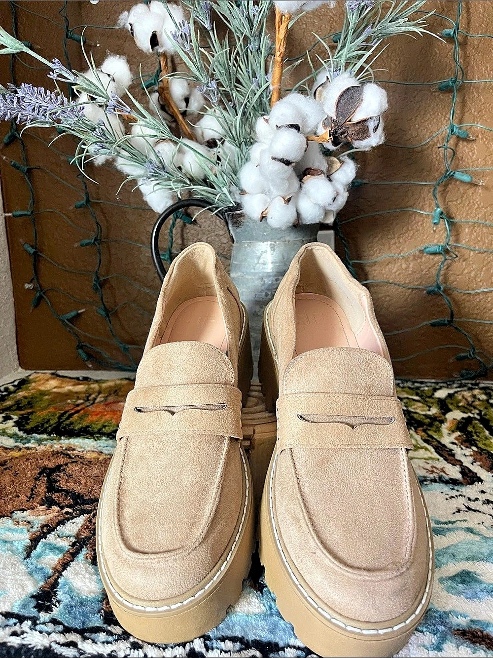 Tommie Platform Loafer Platform Loafers in Beige US 6.5Like New